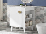 20-inch Bathroom Vanity with Ceramic Sink, Freestanding Single Vanity Set with Soft Closing Door, N710P330971K