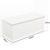 Storage Chest Trunk, Lift Top Wood Box for Entryway Bench Organizer Home Furniture, White W1806104457