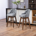 ZUN COOLMORE Bar Stools Set of 2 Counter Height Chairs with Footrest for Kitchen, Dining Room And 360 W395P145292