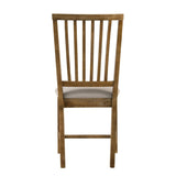 Tan and Weathered Oak Slat Back Side Chairs B062P182731