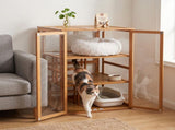 Bamboo Cat Cage, Cat Enclosure, Cat Cages Indoor, Catio Indoor Cat Enclosure, Indoor Cat Enclosure W2641P565680