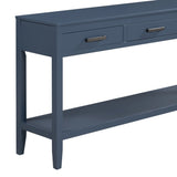U_STYLE Contemporary 3-Drawer Console Table with 1 Shelf, Entrance Table for Entryway, Hallway, N711P234485V