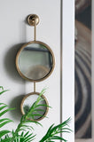 2 Circle Mirrors for Wall Decor, Unique Contemporary Wall Mirror for Living Room Bedroom W2078135186