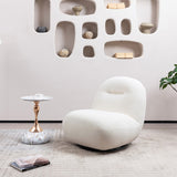 Luxury Modern Swivel Accent Chair, Tight Back Ice Flower Velvet Sofa Chair, Minimalist Style Comfy W2664P256538