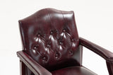 Leather Reception Guest Chairs W/Padded Seat and Arms Ergonomic Mid-Back Office Executive Side Chair W1333P338901