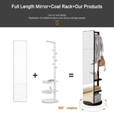 Full-body mirror, solid wood rubber wood glass, 68.8*19.6in Large mirror W2987P225480