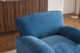 38" Oversized Chenille Lounge Chair - Plush Reading Armchair with Thick Comfort Cushions, High Back W1829P265020
