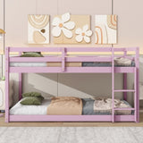 Solid Wooden , Solid Rubber Wooden Twin over Twin Loft Bed with Ladder ,Upper and Bottom Bed W504P208048