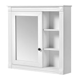 ZUN Bathroom Medicine Cabinet with Mirror, Wall Mounted Mirror Cabinet with Storage Organizer, Over the 59822428