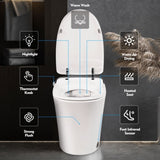 Luxury Smart Toilet with Dryer and warm water, Elongated Bidet Toilet with Heated Seat, with Remote WF314235AAA