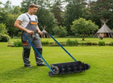 19in Push Spike Aerator, Heavy Duty Rolling Lawn Aerator, Rotary Spike Lawn Aerator, Manual Aeration 64590141