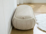 55.12"Wide Upholstered Flip-top Storage Accent Bed Bench, Chenille Footrest Ottoman with Rubberwood W3098P538033