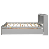 Full Bed with Trundle,Bookcase,Grey W50446123