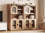 59" Freestanding Storage Cabinet with Sliding Door & Adjustable Feet, Modern Floor Cabinet for 39978508