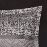 7 Piece Jacquard Comforter Set Grey/Taupe Cal King B03596940