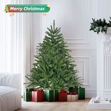 ZUN 4.5 Ft Artificial Christmas, Premium Hinged Spruce with Metal Stand, 663 Tips Full Xmas 18866850