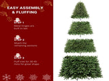 FCH 10ft Automatic Tree Structure PVC Material 1200 Lights Warm Color with Colorful 10 Modes with 75084216