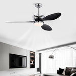 ZUN 52'' ABS Ceiling Fan with Lights and DC Remote, DC Motor Modern Ceiling Fan with 3 ABS Fan W1592P162701