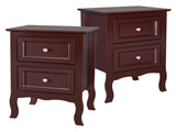 2pcs Country Style Two-Tier Night Tables Large Size Grown 85450800
