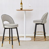 360 &deg rotatable bar chair.Modern PU comfortable upholstered bar chair with smooth and beautiful W1151P265583