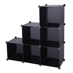 ZUN Cube Storage 6-Cube Closet Organizer Storage Shelves Cubes Organizer DIY Closet Cabinet Black 23704332