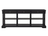 Console Sofa Table with Ample Storage, Retro Kitchen Buffet Cabinet Sideboard with Open Shelves and 25351153