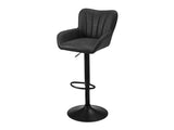 Barstool, Set Of 2, Swivel, Adjustable, Bar Height, Counter Height, Kitchen, Leather Look, B2710P501900