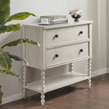 ZUN 2 Drawer Accent Chest Antique Cream See below B03548935