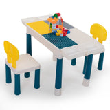 Multi functional rectangular block table - gray yellow W2181P156871