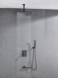 Shower system combo with hand shower, 16 inch shower head and tub spout W2287141166