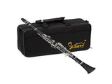 17 Keys Flat B Black Clarinet with Two Mouthpieces Connector for Beginner 14854491