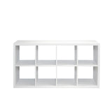 8-Cube Organizer Storage with Opened Back Shelves,2 X 4 Cube Bookcase Book Shleves for Home, Office 02606646