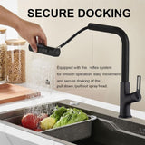 Kitchen waterfall faucet with pull down single handle kitchen sink faucet with pull out W1217P146510