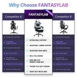 Seat Height Adjustable Swivel Racing Office Computer Ergonomic Video Game Chair W152166560