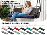 Outdoor Bench Cushion, 63 20 4 Inch, Tufted Waterproof Swing Cushion with Ties, for Patio Bench 47811858
