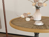 Wooden Ends Retro Side French Country Accent Coffee Side Modern Small Round Tea W808P232205