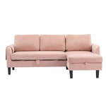 ZUN Sectional Sofa Reversible Sectional Sleeper Sectional Sofa with Storage Chaise 72737954