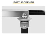 Outdoor Prep Grill Carts, Stainless Steel Tabletop with High Load Capacity Portable BBQ Table, 28028726