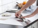 Large-sized Stainless Steel Cutting Boards w bench scraper for Kitchen, Suitable for Meat, Fruits, 45009912