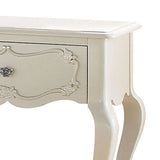 Pearl White 1-Drawer Nightstand with Shelf B062P209006