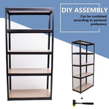 ZUN Storage Shelves - 5 Tier Adjustable Garage Storage Shelving, Heavy Duty Metal Storage Utility Rack 26453987