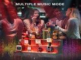 LED Lighted Liquor Bottle Display Shelf, 24 Inch Bar Display Shelf, DIY Illuminated Bottle Shelf 79052622
