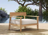 Mallorca Acacia Wood Club Chair With Seat Cushion, Set of 1 N775P263954T