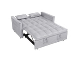 ZUN 54inch adjustable backrest sofa or sofa bed,
futon sofa with double armrest and pouch,
Variable bed W1410P251903