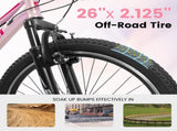 A26261 26 inch's Bicycle, Shock Absorbing Front Fork, 7 - Speed, V - brakes, Mountain Tire, W1856P414947