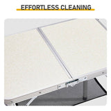 Outdoor Folding Camping Table, 2ft Portable Pinic Table with 3 Adjustable Height, Small Aluminum 11203200