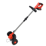 Portable Red Electric Grass Trimmer for Easy Lawn Maintenance -24V Power Weed 95712837