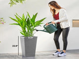 Set of 3 Plastic Flower Pots 02357797