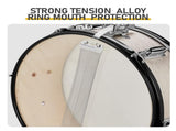 Full Size Adult Drum Set 5-Piece Silver with Bass Drum, two Tom Drum, Snare Drum, Floor Tom, 16" 94760800
