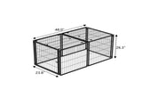 Large Dog Cage 48" Dog Kennel for Medium Dogs Puppy Dog Playpen with Top, Pet Cage, Indoor, W1820P242322